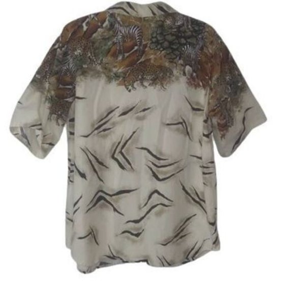 Vintage Separate Issue Jungle Print Camp Shirt - Picture 3 of 4